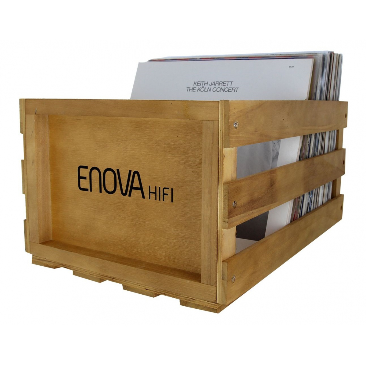 Meuble de rangement Enova HiFi pour disques vinyles Pochettes et