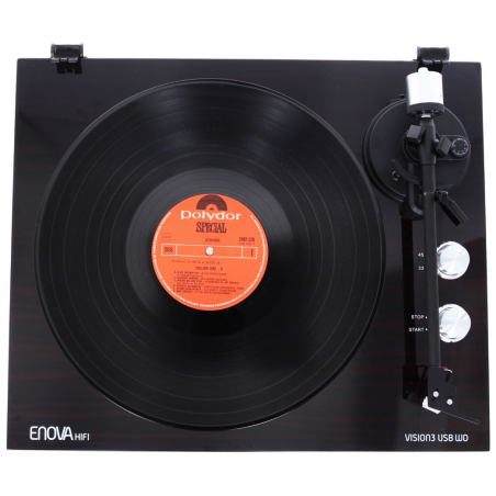 Platines vinyles hifi - Enova Hifi - Vision 3 USB WD (Bois foncé...