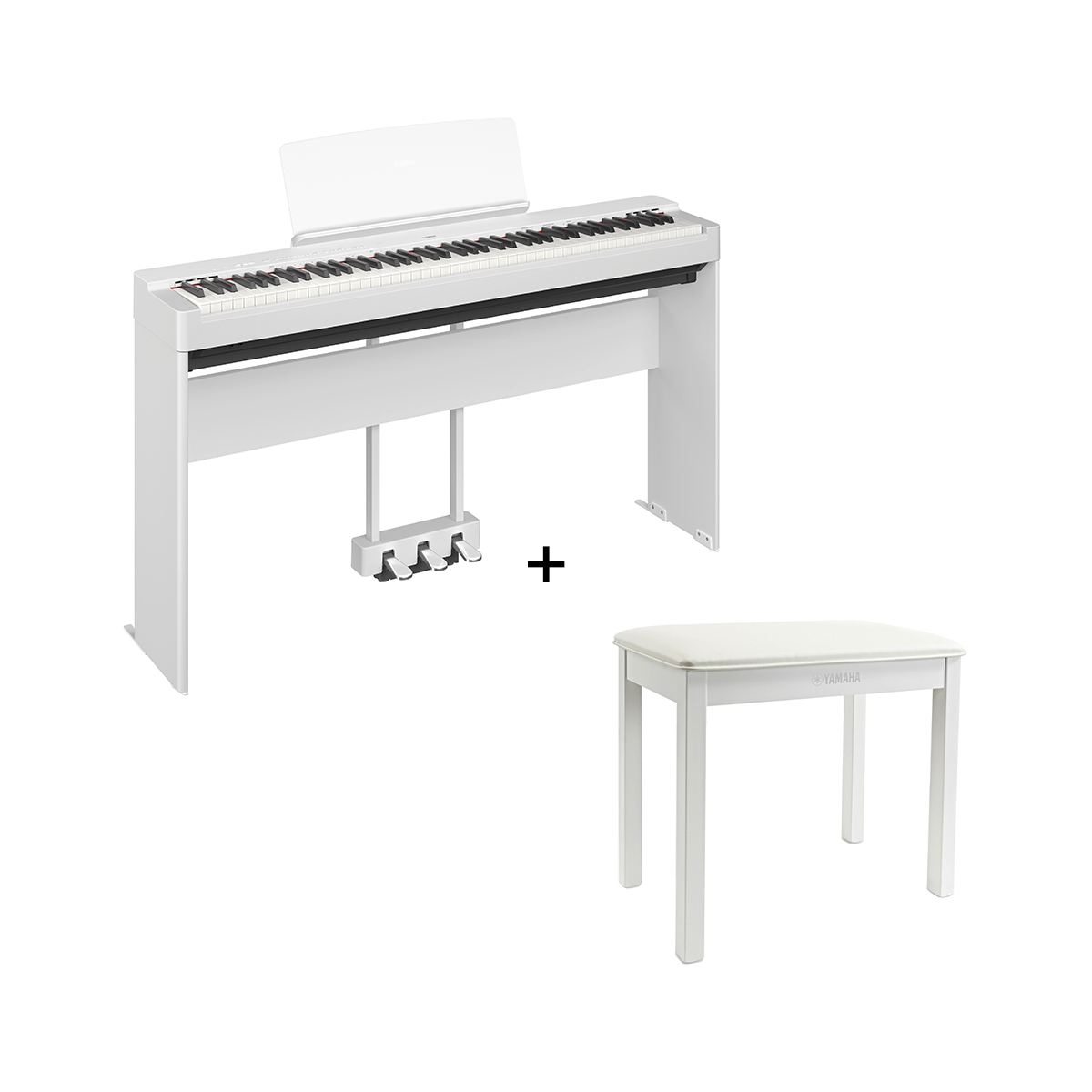 YAMAHA P-225WH: Piano portable blanc de toute beauté