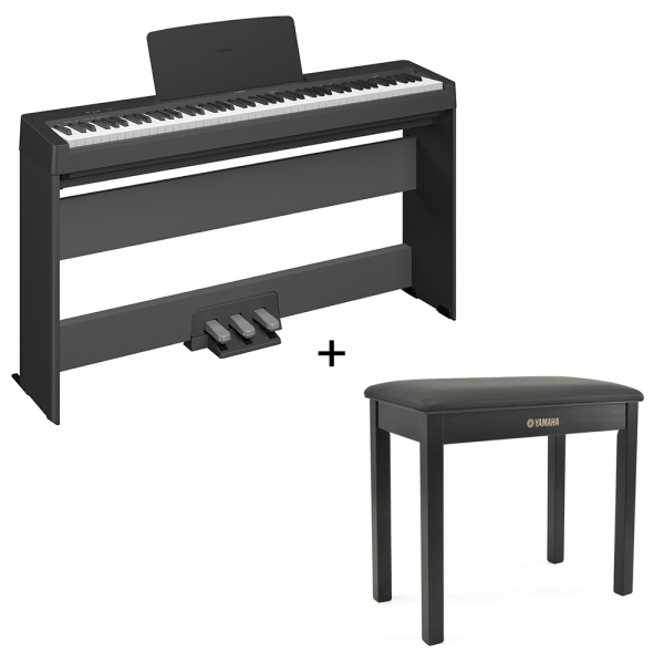 Yamaha P-145 Piano numérique léger et portable avec clavier Graded