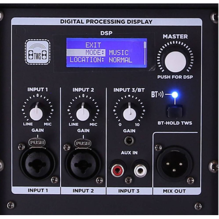 Enceintes amplifiées sur batteries - Definitive Audio - INPULSE 12 BA DSP