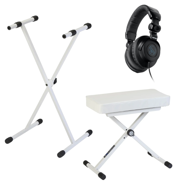 Stands claviers - Quik Lok - PACK KEYBUNDLE 1 (BLANC)