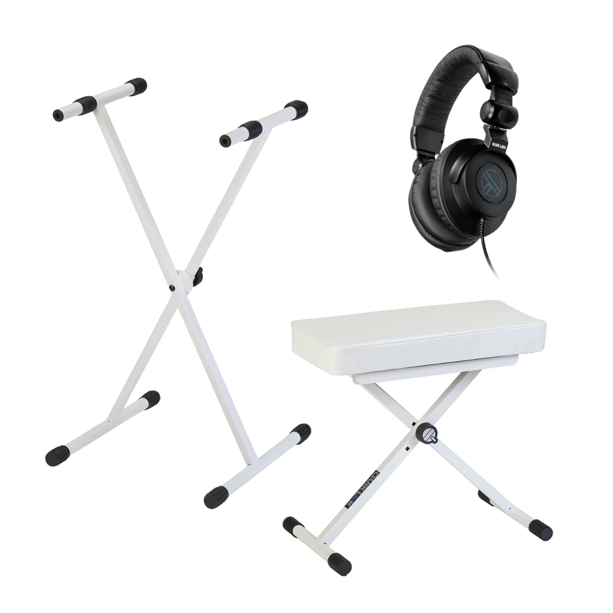 Stands claviers - Quik Lok - PACK KEYBUNDLE 1 (BLANC)