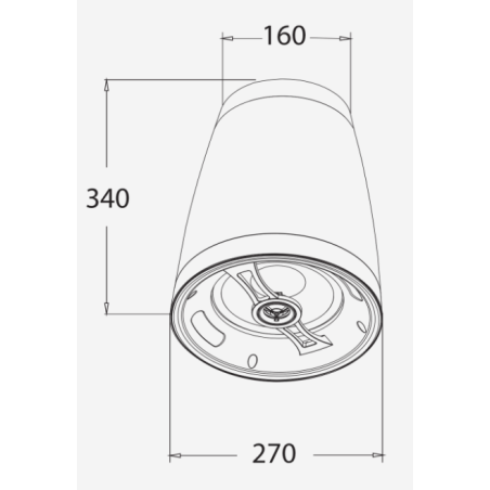 Enceintes plafonniers - Audiophony PA - SHP880W (BLANC)