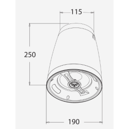 	Enceintes plafonniers - Audiophony PA - SHP550B (NOIR)