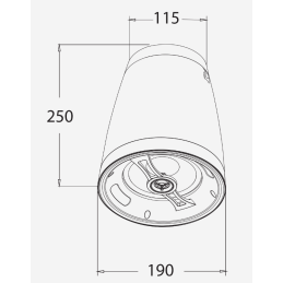 	Enceintes plafonniers - Audiophony PA - SHP550W (BLANC)