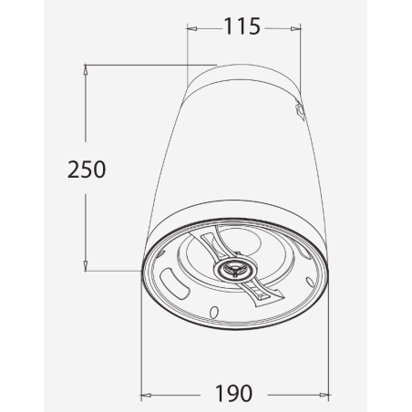 Enceintes plafonniers - Audiophony PA - SHP550W (BLANC)