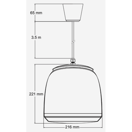 Enceintes plafonniers - Audiophony PA - SHP 660