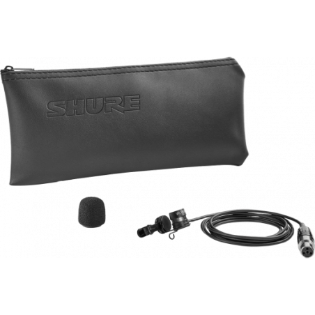 Micros cravate sans fil - Shure - WL185MB (NOIR)