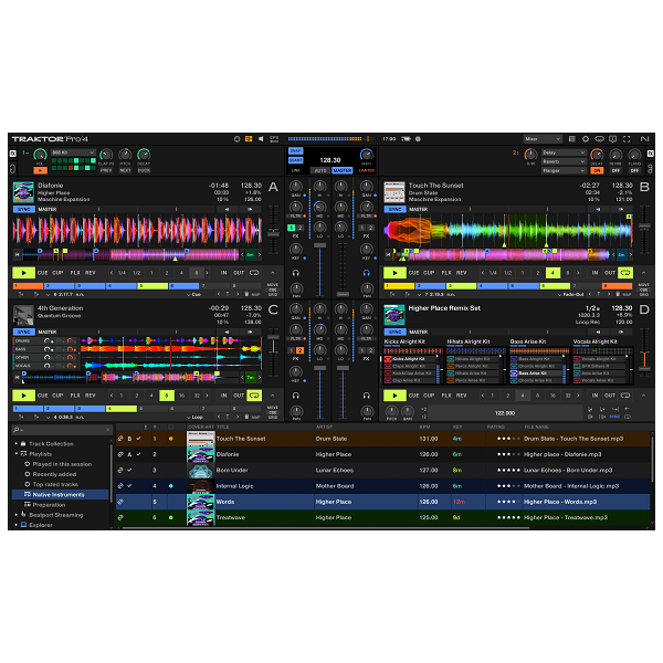 Logiciels instruments virtuels - Native Instruments - Traktor Pro 4