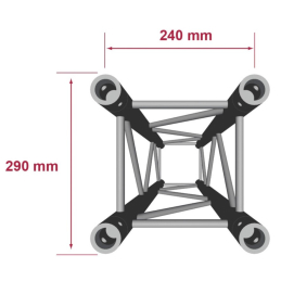 	Structures Alu Quatro 290 Charge Lourde - ConteStage - QUATRO-100