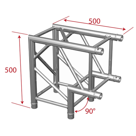 Structures Alu Quatro 290 White - ConteStage - AGQUA-02 W