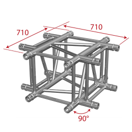 	Structures Alu Quatro 290 White - ConteStage - AGQUA-06 W