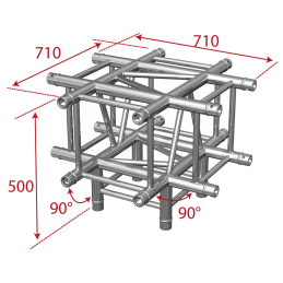 	Structures Alu Quatro 290 White - ConteStage - AGQUA-07 W