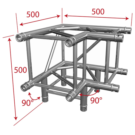 Structures Alu Quatro 290 White - ConteStage - AGQUA-09 W