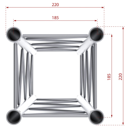 	Structures Alu Quatro 220 Deco - ConteStage - DECO22Q-PT50