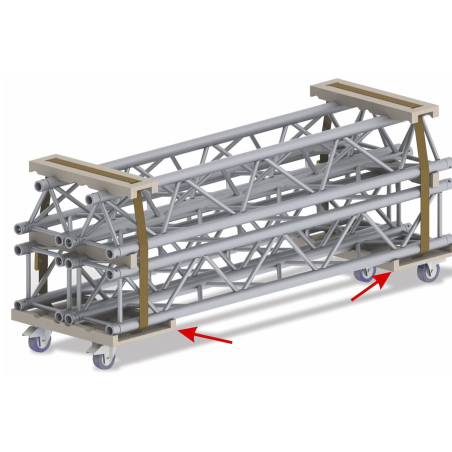 Accessoires Structures Alu - ConteStage - BT-TRUSS 29-TROLLEY-BASE