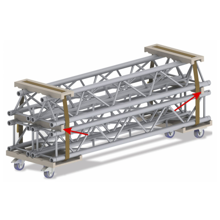 Accessoires Structures Alu - ConteStage - BT-TRUSS 29-TROLLEY-STACK