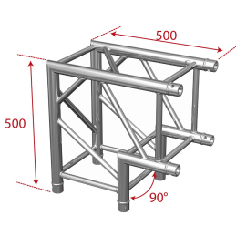 	Structures Alu Quatro 290 Silver - ConteStage - AGQUA-02