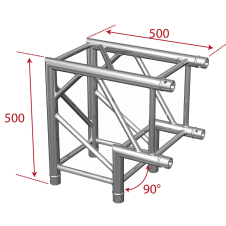 Structures Alu Quatro 290 Silver - ConteStage - AGQUA-02