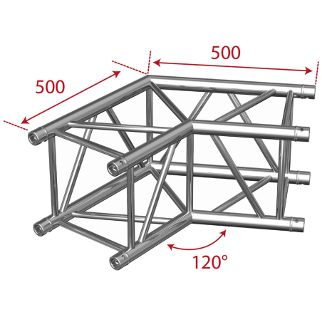 Structures Alu Quatro 290 Silver - ConteStage - AGQUA-03