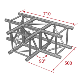 	Structures Alu Quatro 290 Silver - ConteStage - AGQUA-05