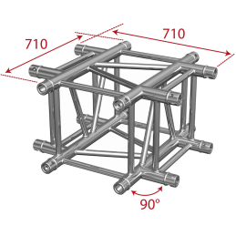 	Structures Alu Quatro 290 Silver - ConteStage - AGQUA-06