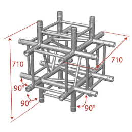 	Structures Alu Quatro 290 Silver - ConteStage - AGQUA-08