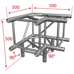 	Structures Alu Quatro 290 Silver - ConteStage - AGQUA-09