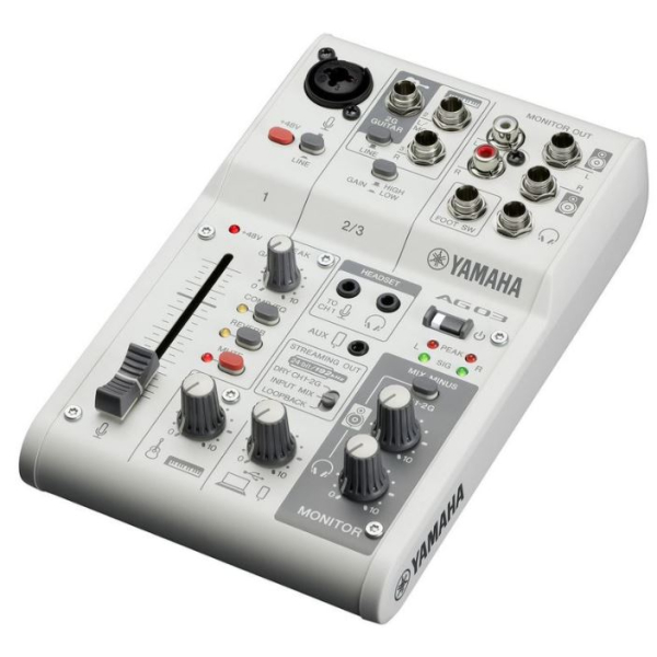 Consoles analogiques - Yamaha - AG03MK2 (BLANC)