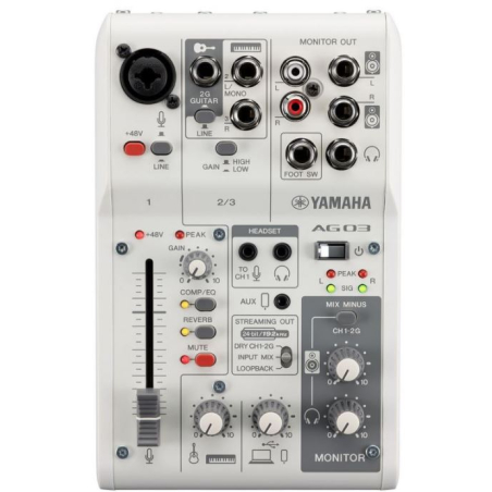 Consoles analogiques - Yamaha - AG03MK2 (BLANC)