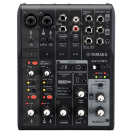 	Consoles analogiques - Yamaha - AG06MK2 (NOIR)