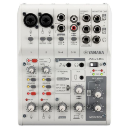 	Consoles analogiques - Yamaha - AG06MK2 (BLANC)