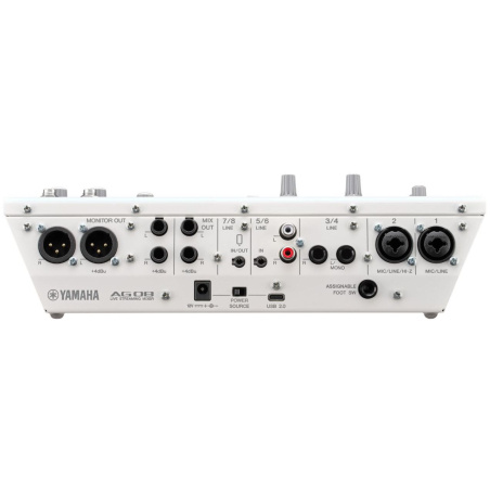 Consoles analogiques - Yamaha - AG08 (BLANC)