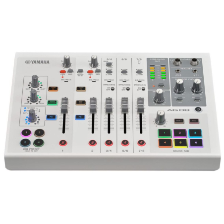 Consoles analogiques - Yamaha - AG08 (BLANC)