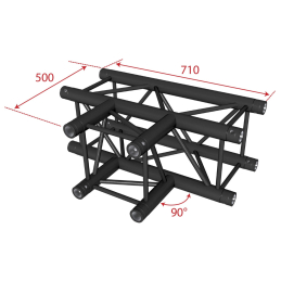 	Structures Alu Quatro 290 Black - ConteStage - AGQUA-05 BLK