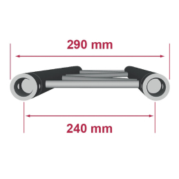 	Structures Alu Echelle 290 Silver - ConteStage - DUO29-025