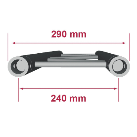 Structures Alu Echelle 290 Silver - ConteStage - DUO29-025