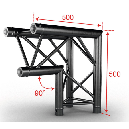 Structures Alu Trio 290 Black - ConteStage - AG29-025 BLK