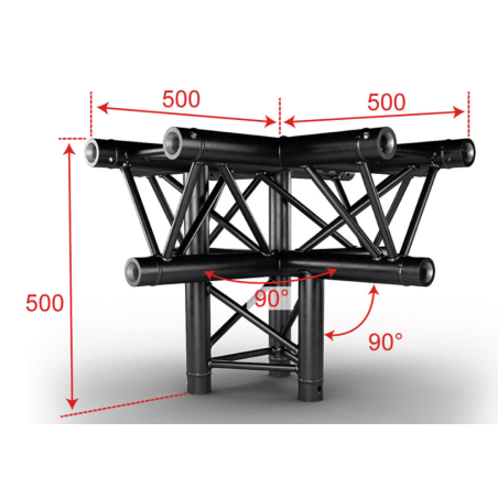 Structures Alu Trio 290 Black - ConteStage - AG29-033 BLK