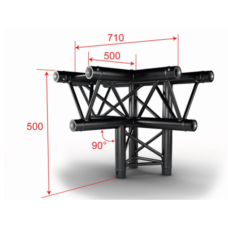 Structures Alu Trio 290 Black - ConteStage - AG29-042 BLK