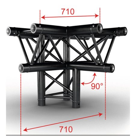 Structures Alu Trio 290 Black - ConteStage - AG29-053 BLK