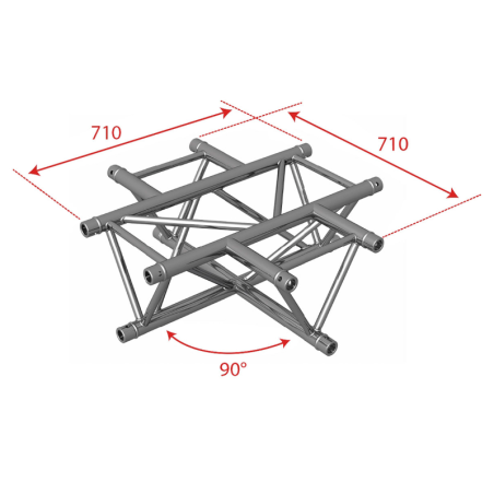 Structures Alu Trio 290 Silver - ConteStage - AG29-041