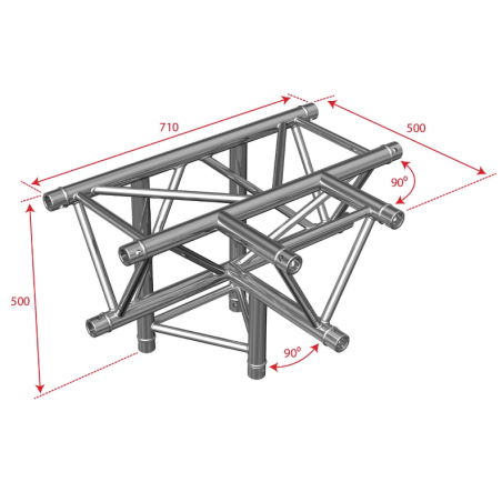 Structures Alu Trio 290 Silver - ConteStage - AG29-042