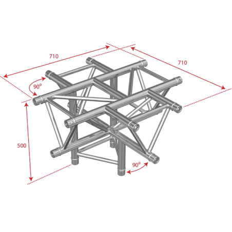 Structures Alu Trio 290 Silver - ConteStage - AG29-053