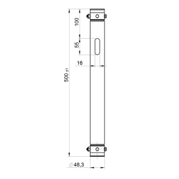 	Structures Alu Tube 50mm Black - ConteStage - BT-TRUSS TUBE BLK 1000