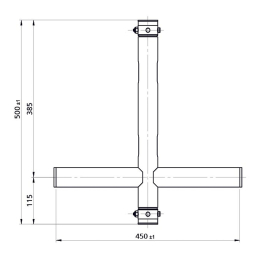 	Structures Alu Tube 50mm Black - ConteStage - UNO-T