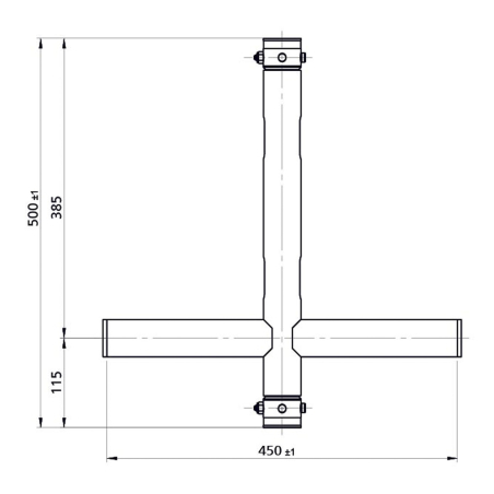 Structures Alu Tube 50mm Black - ConteStage - UNO-T