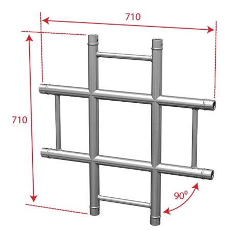 Structures Alu Echelle 290 Silver - ConteStage - AGDUO29-05