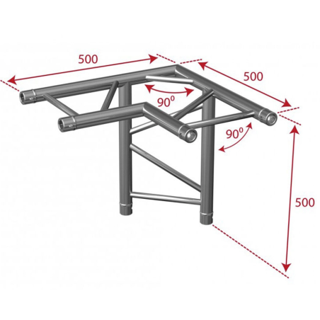 Structures Alu Echelle 290 Silver - ConteStage - AGDUO29-08